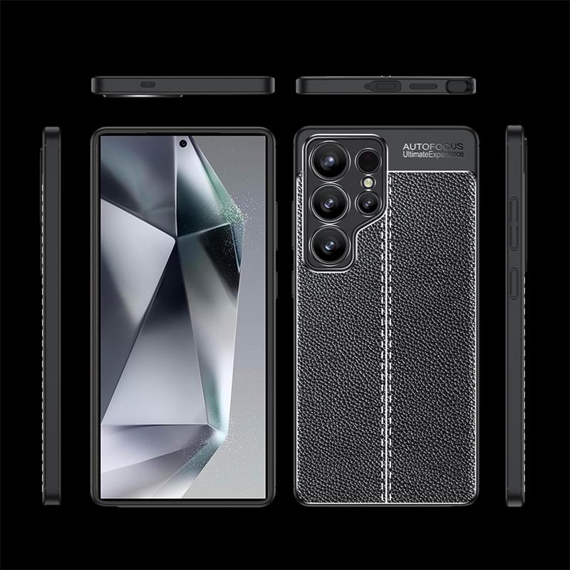 Для Samsung S25 Ultra Чехол Samsung Galaxy S25 Ultra Capas Бампер Задняя крышка Противоударный Мягкий TPU Кожаный Чехол Samsung S25 Ultra