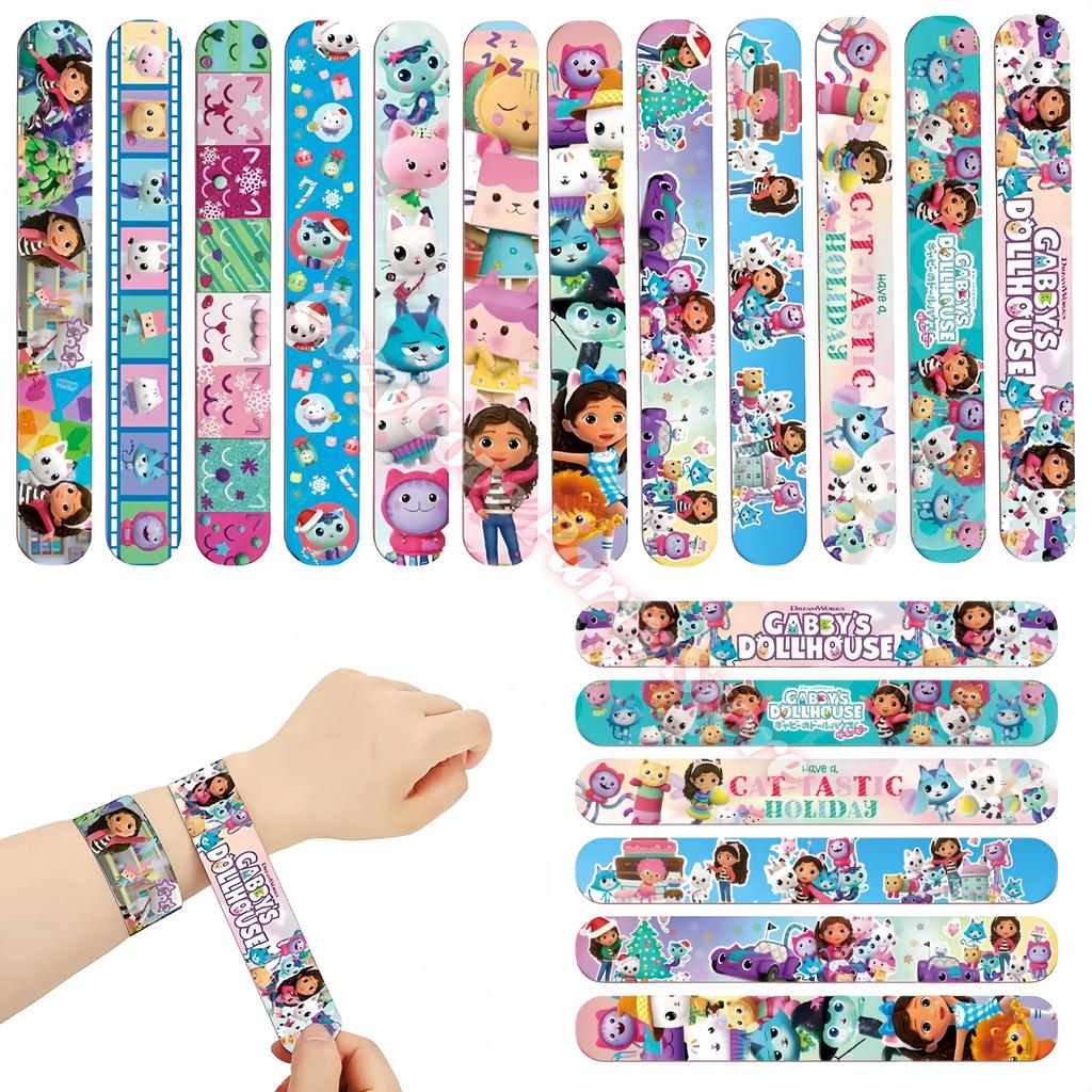 Gabby Dollhouse Birthday Party Favors Gabby Bracelets Stikers Cake Topper Balloons Classroom Rewards Party Pinata Fillers Gifts