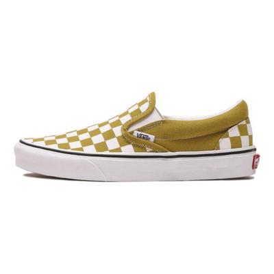Классические слипоны Vans 'Checkerboard Olive Oil' VN0A4U381GI