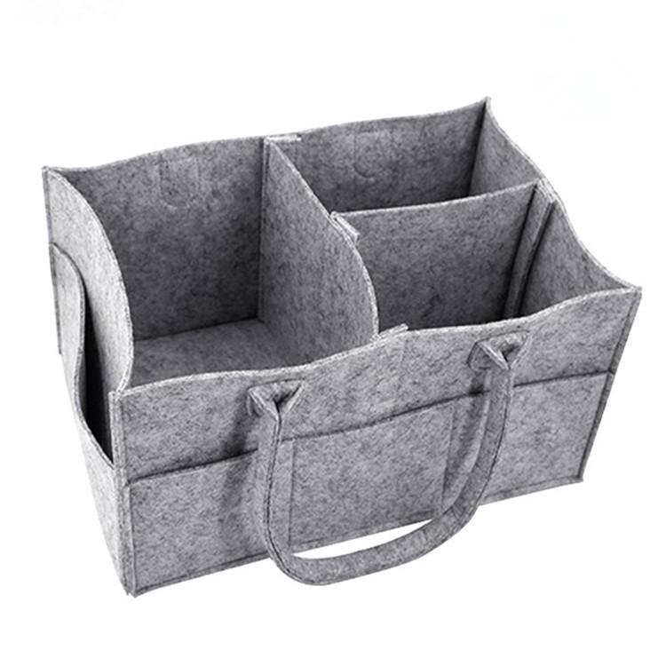 Customizable Large Capacity Felt Diaper & Storage Bag
