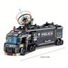 Городской полицейский участок Команда SWAT Военный набор Строительные блоки Машина Боевой робот DIY Игрушка для детей Подарки на день рождения для мальчиков
