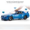 1/24 Nissan Skyline GTR R34 Форсаж Модель машины из сплава Звук Свет Коллекционная Миниатюрная Voiture Литая Игрушечная Машина Мальчик C342