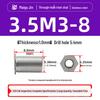 Нержавеющая сталь 304 SOS-M2/M2.5/M3/3.5M3 Заклепочная гайка-шпилька с плоской головкой и шестигранником