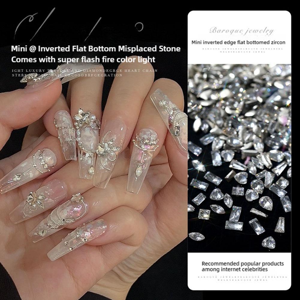 100pcs Super Glitter Mini Zircon 3D ail Art Decorations Accessories Manicure Garment Rhinestone R2X3