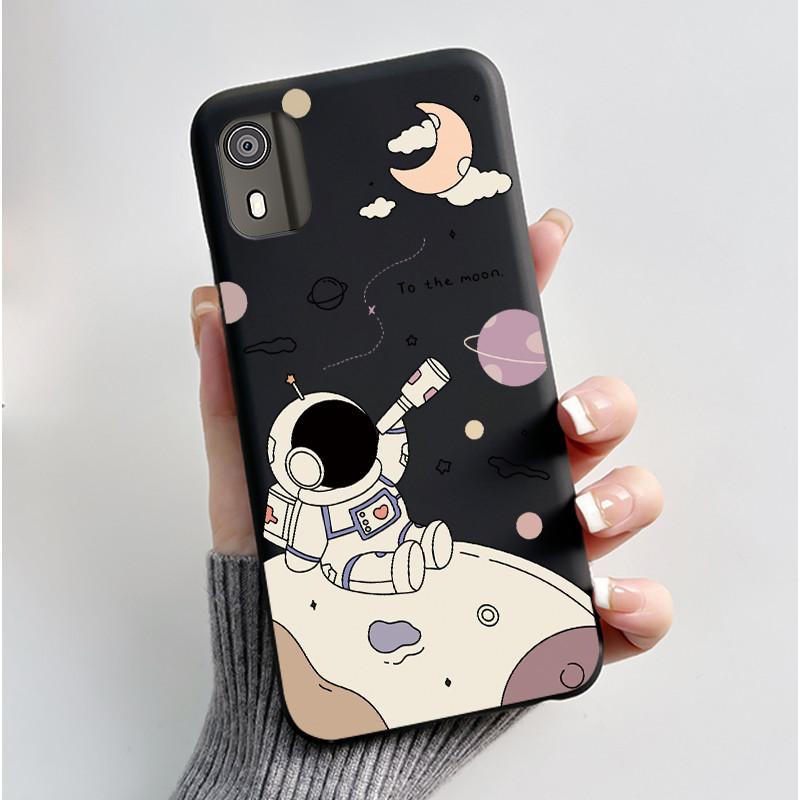 Милый чехол для Nokia C02 (ТА-1522) / C2 2-е издание Чехол Печатный Корпус Защитная Крышка Мягкий Силикон Мультяшный Чехол для Телефона