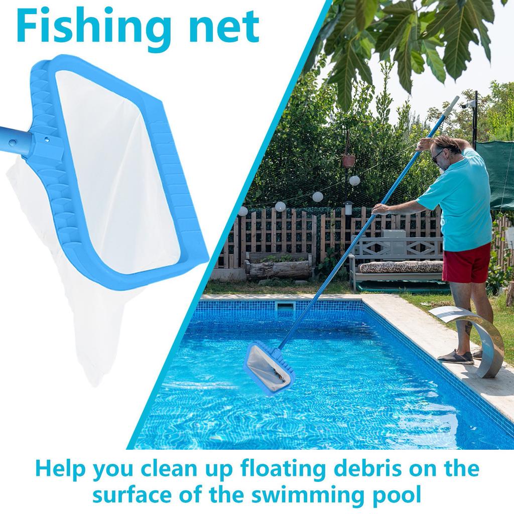 Deep Water Cleaning : Swimming Pool Specific Reinforced Encrypted Leaf Net, Easy To Salvage, Efficient Filtration Of Surface Debris!