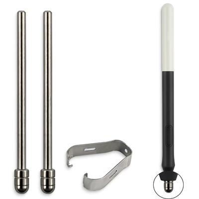 REEYEAR совместим с Wacom One Creative Pen, тонкий карандашный наконечник из титанового сплава, сменный твердый стержень для WACOM ONE DTC133W0A, 2 шт.