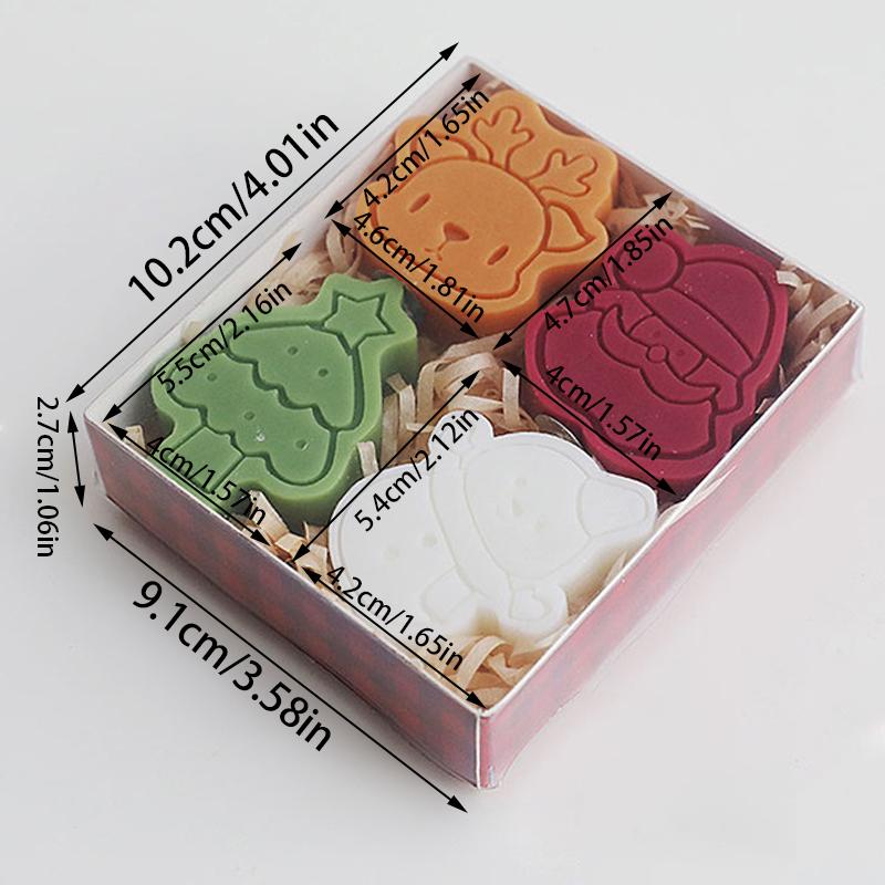 Рождественский снеговик Снежинка Ароматическая свеча Рождественская елка Пряничный человечек Свеча в форме лося