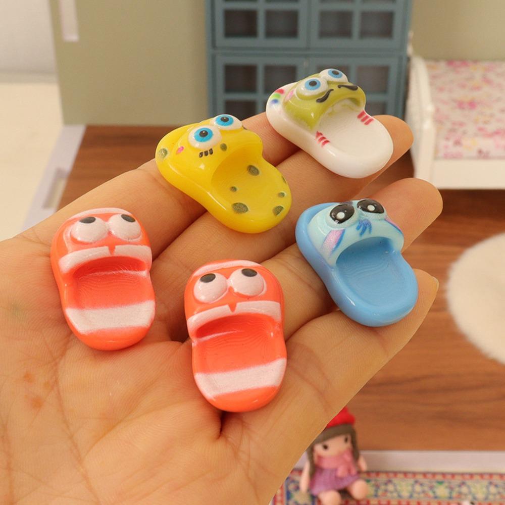 Мини-туфли своими руками Миниатюрная еда Игра Имитация Модель Мини Повседневные сандалии Дети