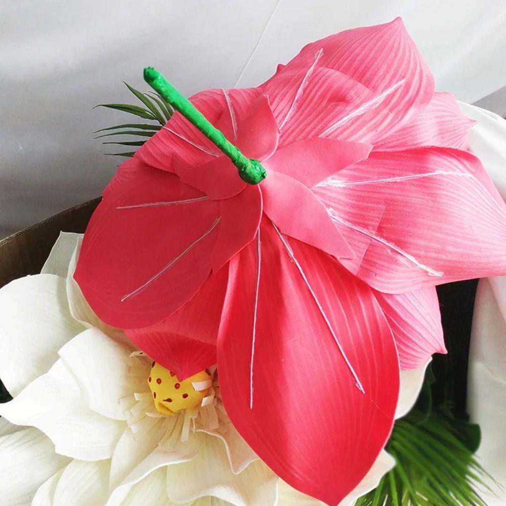 Fashion Simulation Lotus Flower Artificial Large Foam Fake Flowers New PE Giant Lotus Flower