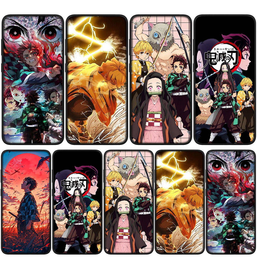 For Samsung Galaxy S24 S23 iPhone 16 15 14 Xiaomi Redmi Note 13 12 11 8 Plus 9 Pro Max X XR Phone Case Kamado Tanjirou Demon Slayer Kamado OPPO Huawei