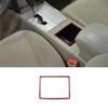 Для Toyota Camry 2007-11 Красная Накладка-полоска на крышку центрального вещевого ящика из карбона