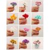 1Pcs Dollhouse Miniature Roses Hand Bouquet