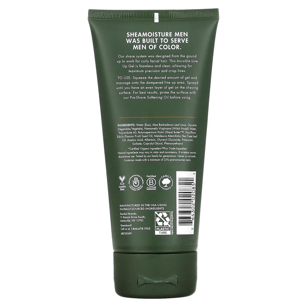 SheaMoisture Для мужчин, невидимый гель для подтяжки лица, 6 унций (170 г)