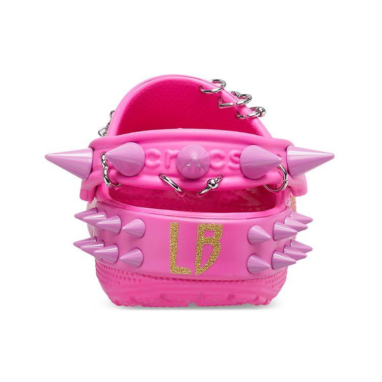 Crocs LittleBig X Классические клоги EVA Полые Модные Клоги на толстой подошве Унисекс клоги Розовый 207546-6QQ