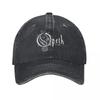 Opeths Logo Death Metal Band Baseball Cap Men Women Distressed Washed Snapback Hat Vintage Music Album Outdoor Hats Cap