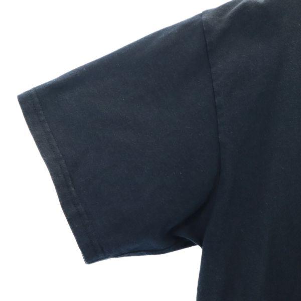 Nike 90-е годы Серебряный ярлык принт старого логотипа Футболка с коротким рукавом S черный Мужская Б/У