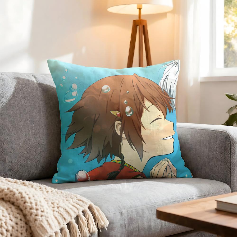 Anime Gargantia On The Verdurous Planet Cushion Cover 1Pcs Decorative Covers Soft Cushion Case For Sofa Couch Decor 40X40 45X45