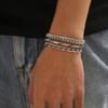 Jewelry Stainless Steel Diamond Shaped 3pcs/set Fashionable Bamboo Knots Gift Bracelet Accessories