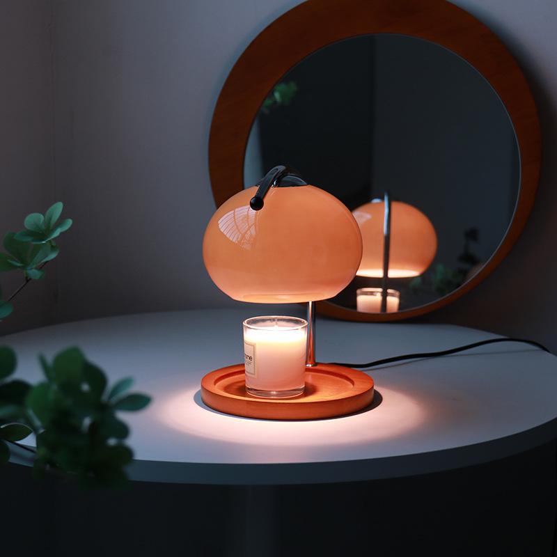 Candle Warmer Lamp with Dimmer Retro Glass Aromatherapy Melting Wax Lamp Home Scented Jar Candles Heater Best Gift for her