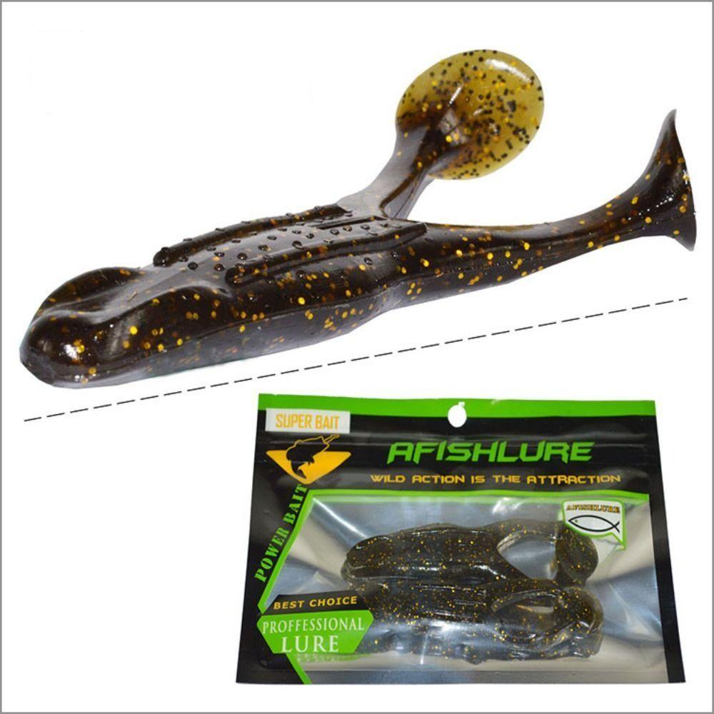 2PCS 3D Eyes Soft Frog Fishing Lures 10.5cm/12g Fishing Gear Product Mini Soft Lure  Fishing