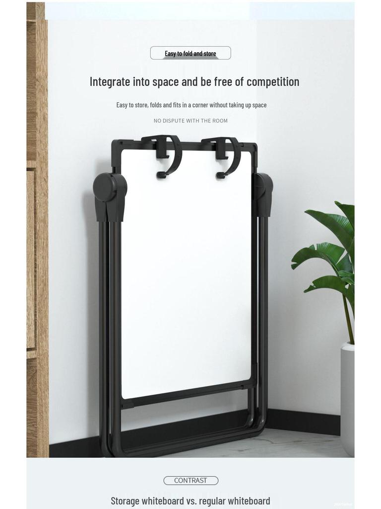 Складная двусторонняя магнитная доска с мобильной подставкой для дома, детского обучения и конференций