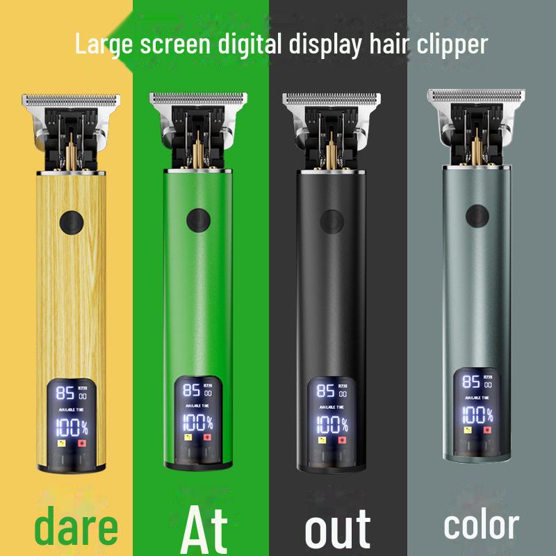 Электрическая аккумуляторная машинка для стрижки волос для мужчин: Водонепроницаемый, специальный дизайн резьбы