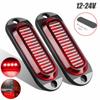 2Pcs Side Marker Clearance Trailer Truck RV LED Light Lamp Red Waterproof 12/24V
