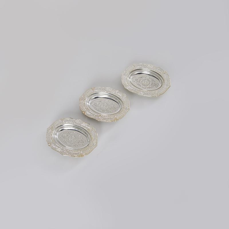 3 шт. Пластиковая тарелка, серебряная гальваническая тарелка, фруктовая тарелка, маленький поднос, золотой поднос для ювелирных изделий, праздничный димсам, 3 стиля