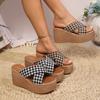 Women Slippers New Summer Wedges Sandals Beach Platform Slippers Flip Flops Trend High Heels Slides Women De Mujer