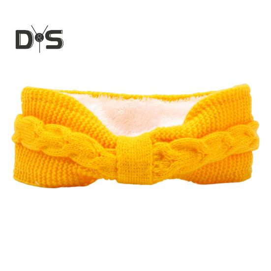 Зимняя флисовая повязка на голову, однотонная, с перекрученной текстурой, утолщенная, теплая, эластичная, удобная, вязаная, утепленная повязка на голову