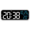 Светодиодные цифровые часы с питанием от USB Дата ТЕМПЕРАТУРА Неделя Повтор сигнала DST Будильник Регулировка яркости Обратный отсчет Голосовое управление Настольные часы