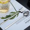 Creative Stainless Steel Shovel Spoon Coffee Spoon Ice Cream Dessert Scoops Teaspoon Kitchen Scoops Fashionable Tableware