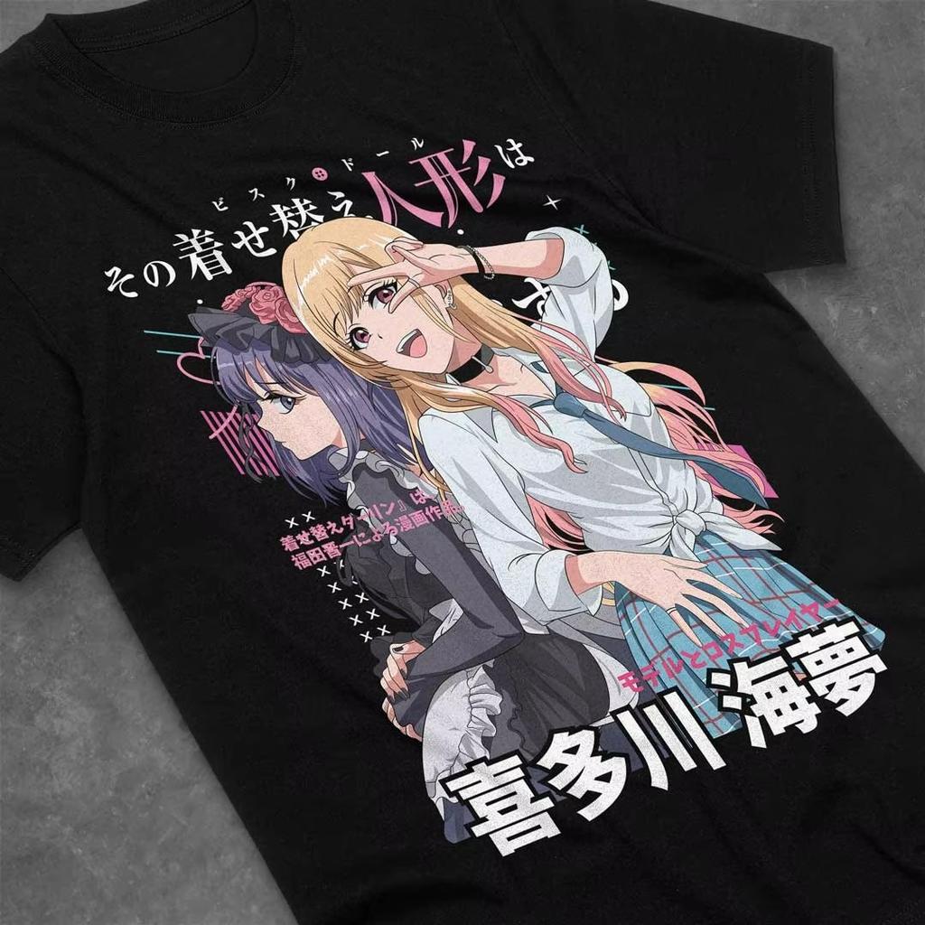 My Dress Up Darling Tshirt Marin Kitagawa Shirt Wakana Gojo TShirt Anime Tee Cotton