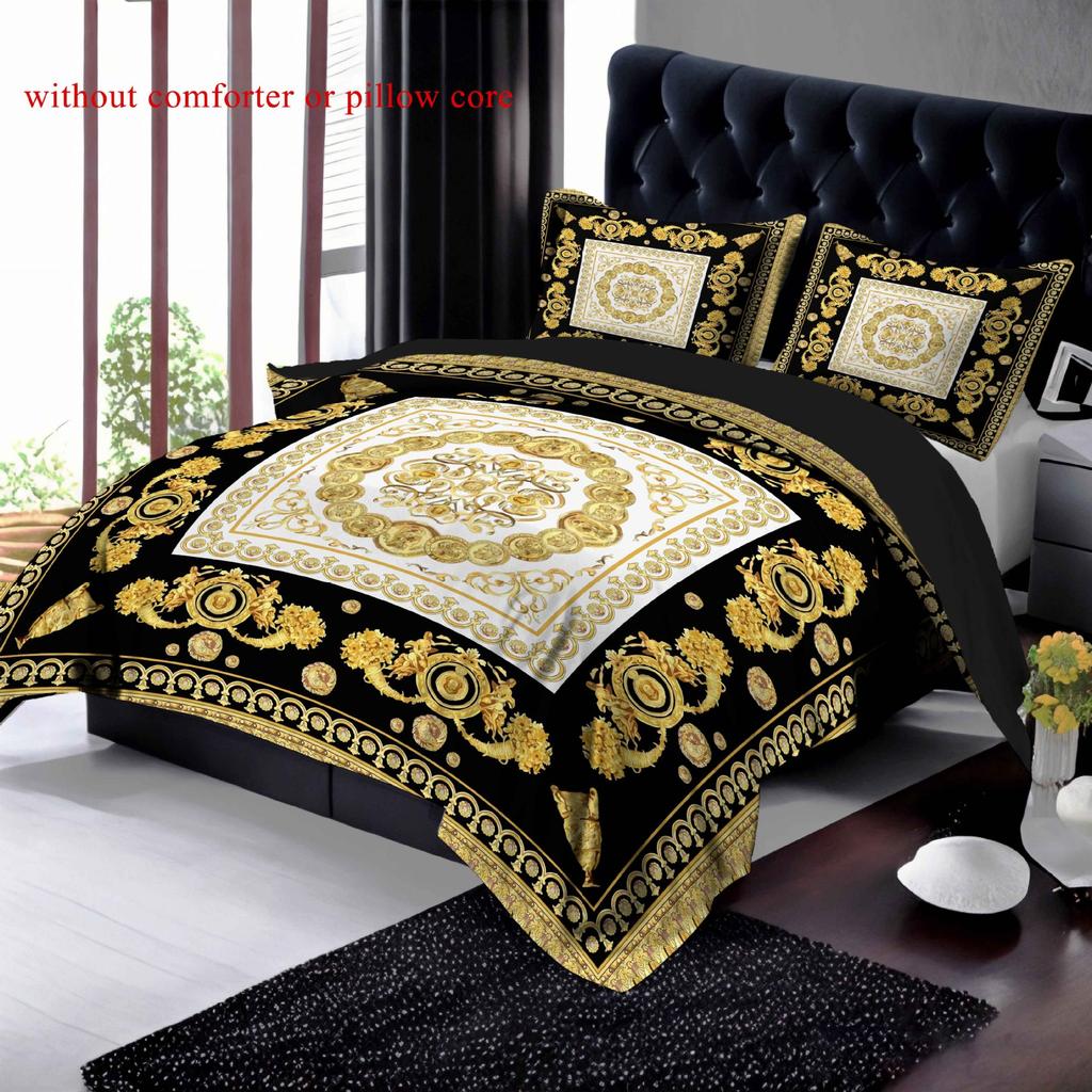 Геометрический узор 3D цифровая печать Набор из трех предметов для карты Изготовленное на заказ постельное белье Пододеяльник