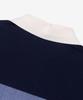 MINDBRIDGE [Couture] Linen-Like Block Color Block Oversized Collared T-Shirt