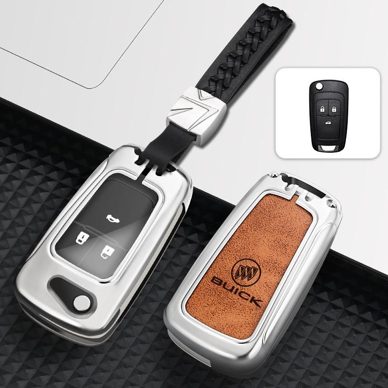 2021 Buick Key Cover for Excelle, Regal, Envision, LaCrosse, Verano – Men's High-Grade Shell Bag