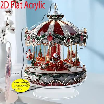 2D плоская акриловая вращающаяся музыкальная кассета, Декорация для помещений и улицы - Батарейки/электричество не требуются, Декорация на День Свободы, Ш