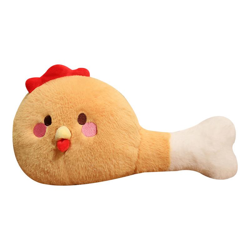 Cartoon Simulated Chicken Legs Treasure Doll Chicken Plush Toy Doll Girl Sleeping Pillow Cushion Gift