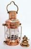 Maritime Nautical Ship Lantern 14" Brass & Copper Anchor Oil Lamp, Boat Light
