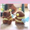 Capybara Bee Plush Keychain With Vibrating Wings Super Soft Decor Backpack