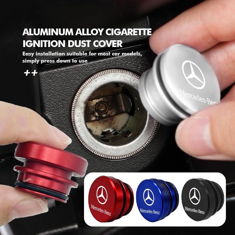 AABGX1 Car Cigarette Lighter Dust Cover Dustproof Decoration Cap Interior Accessories For Benz AMG Exclusive A C E R V Class CLA CLS