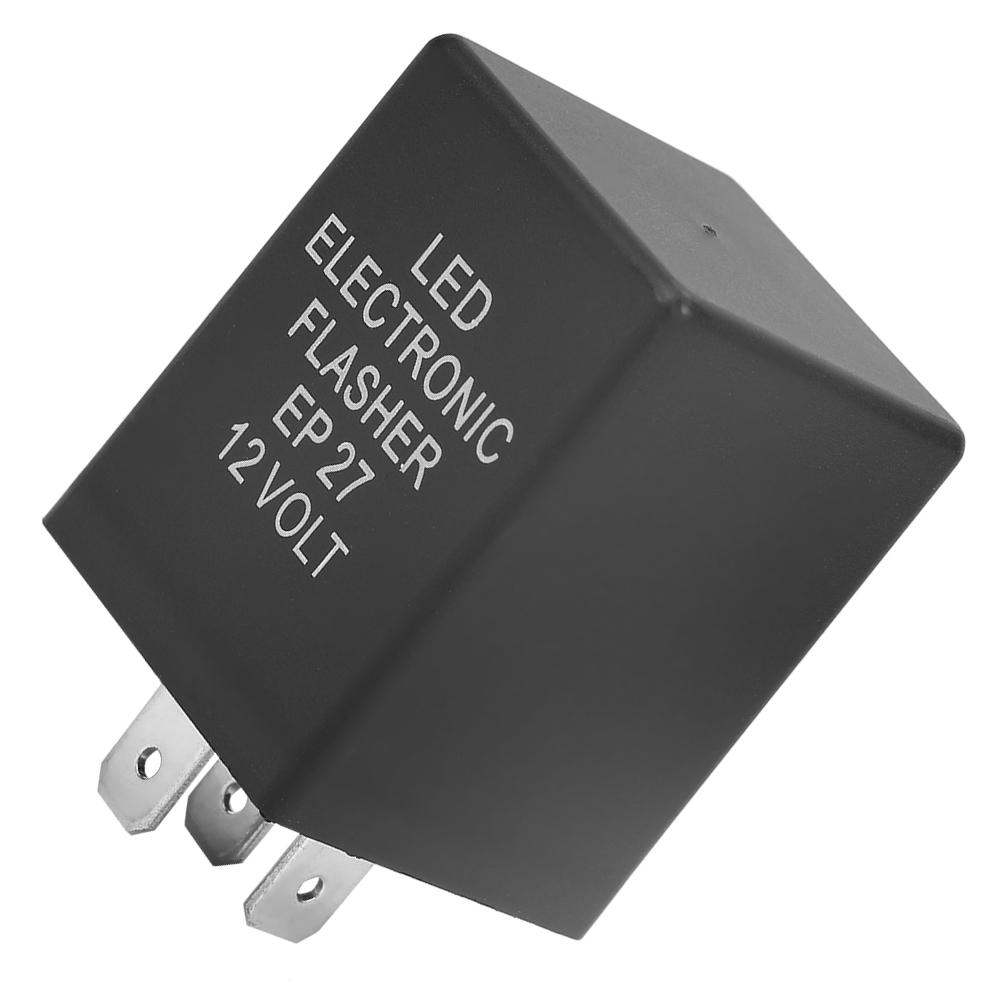 EP27 5 Pin LED Flasher Relay Waterproof Dustproof Turn Signal Hyper Flash Fix 12V with Simple Structure Plug and Play