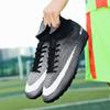 High-top Pink New Football Shoes Long Nails Broken Nails Youth Student Game Training Shoes Sports Shoes