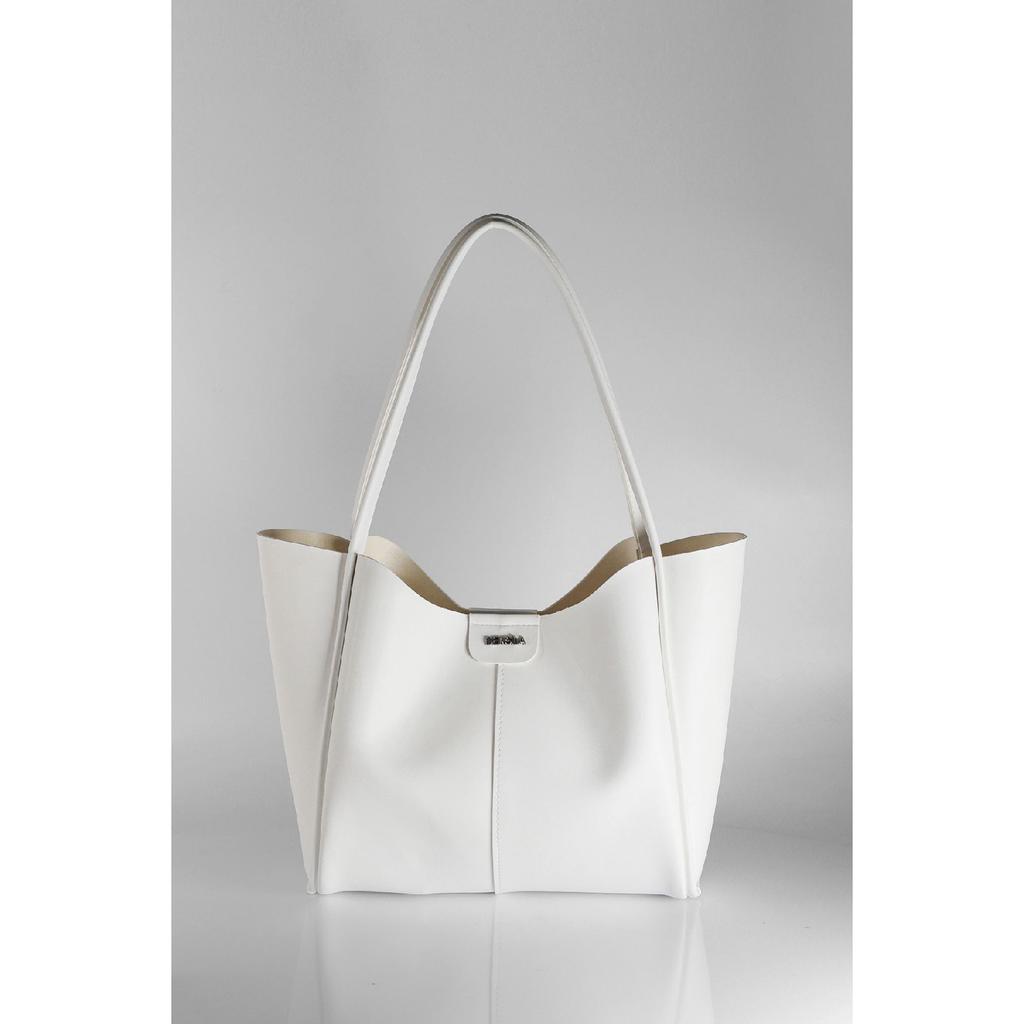 Women's Black Large Size Makeup Bag Hand And Shoulder Bag