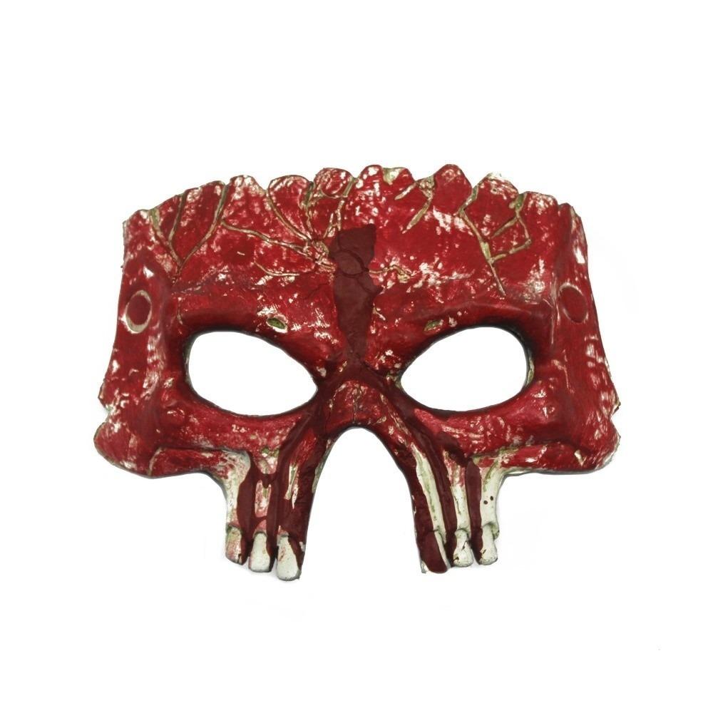 PU Foaming Halloween Mask Half Face Skeleton Mask Funny Halloween Skull Mask  Women