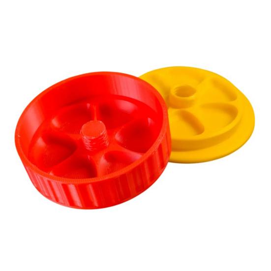 Mason Jar Palette Plum Blossom Shape Watercolor Paint Tray Portable DIY Doodle Mixing Dish for Kids Artists Beginner Painting Kit