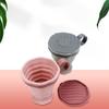 220ml Retractable Cups with Removable Handle Telescopic Cups Collapsible Silicone Cup  Outdoor