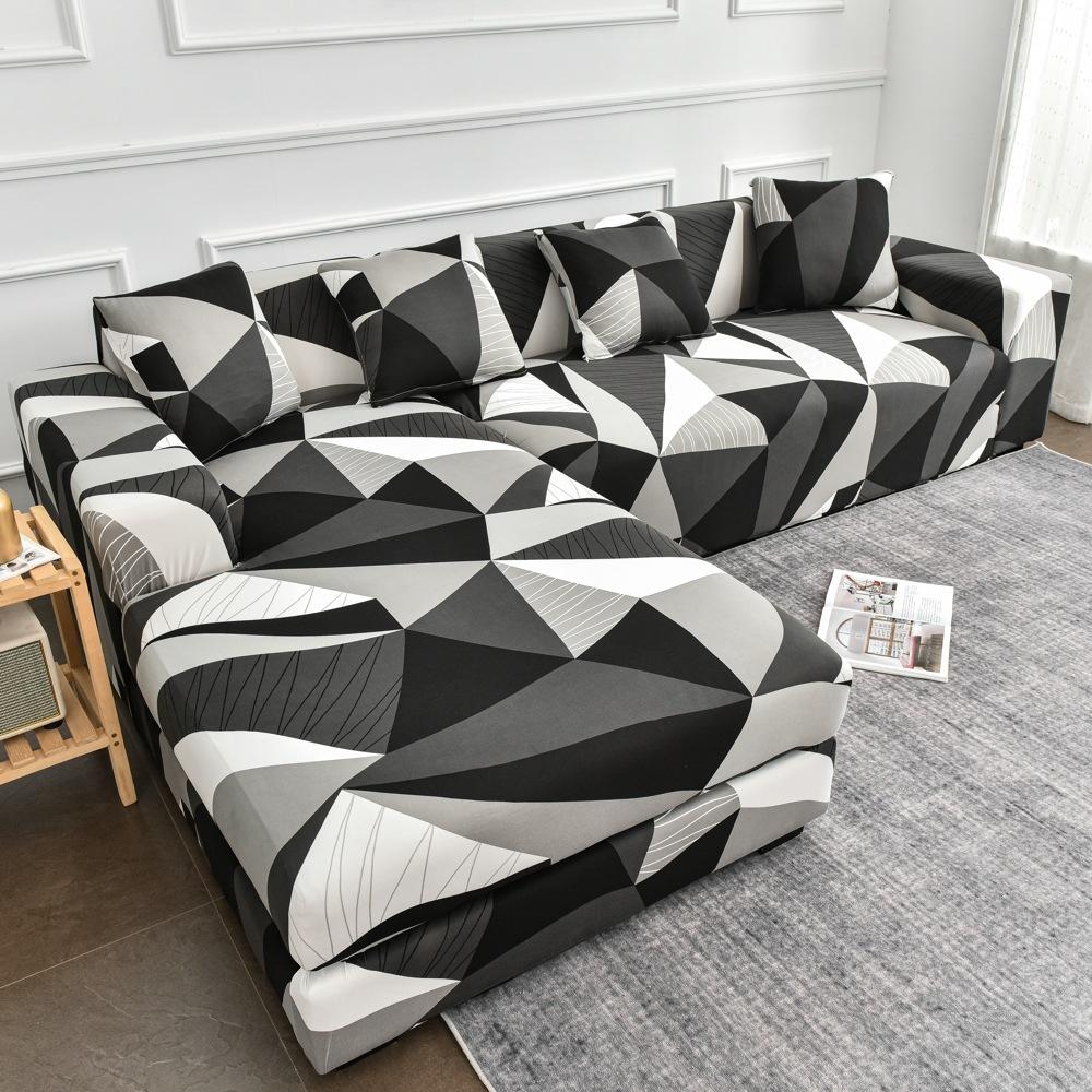 Four Seasons Printed Sofa Cover All Inclusive Elastic Sofa Dust Cover Single Double Three Or Four Anti Slip Tight Bag Seat Cushion