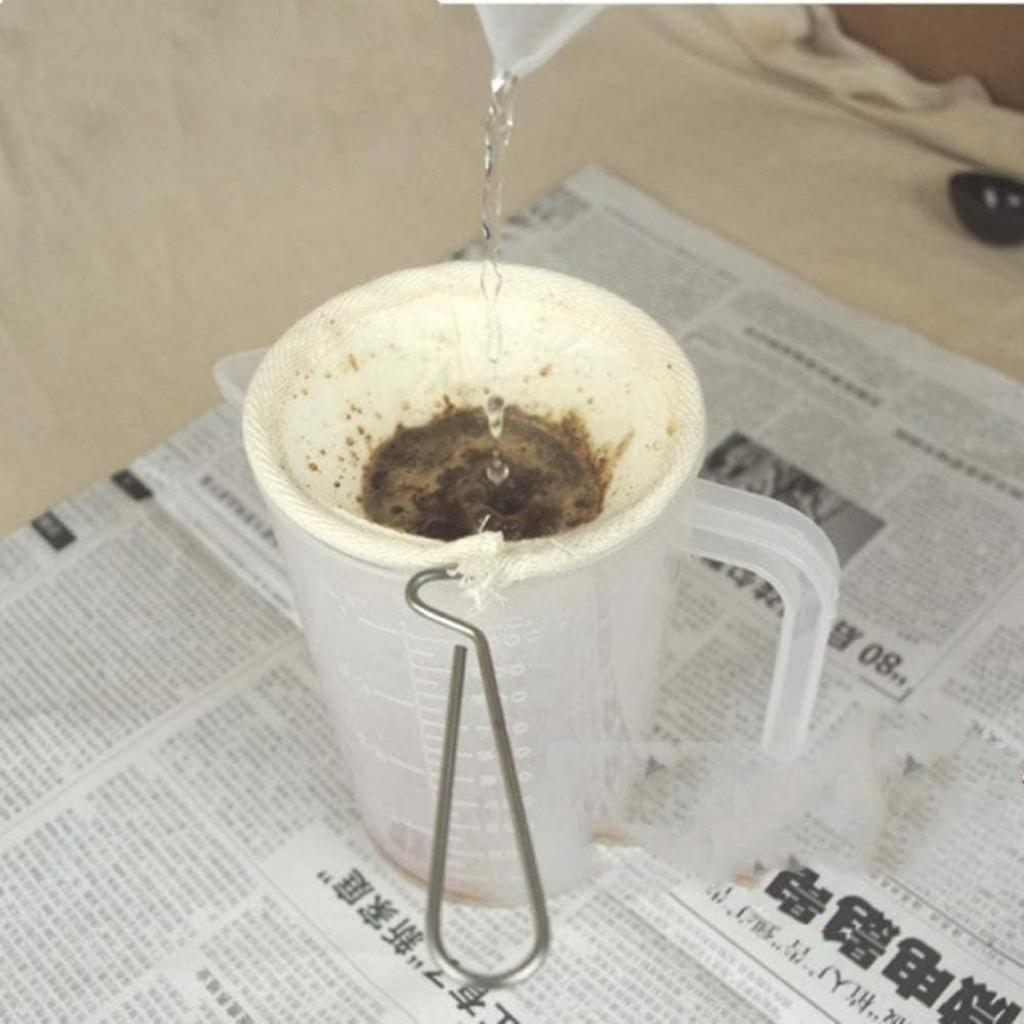 2 шт. Нержавеющая сталь многоразовый кофейный носок фильтр ткань ситечко ручка ткань ситечко фильтр для чая фильтр для домашнего офиса ручной работы Colador De Cafe использование